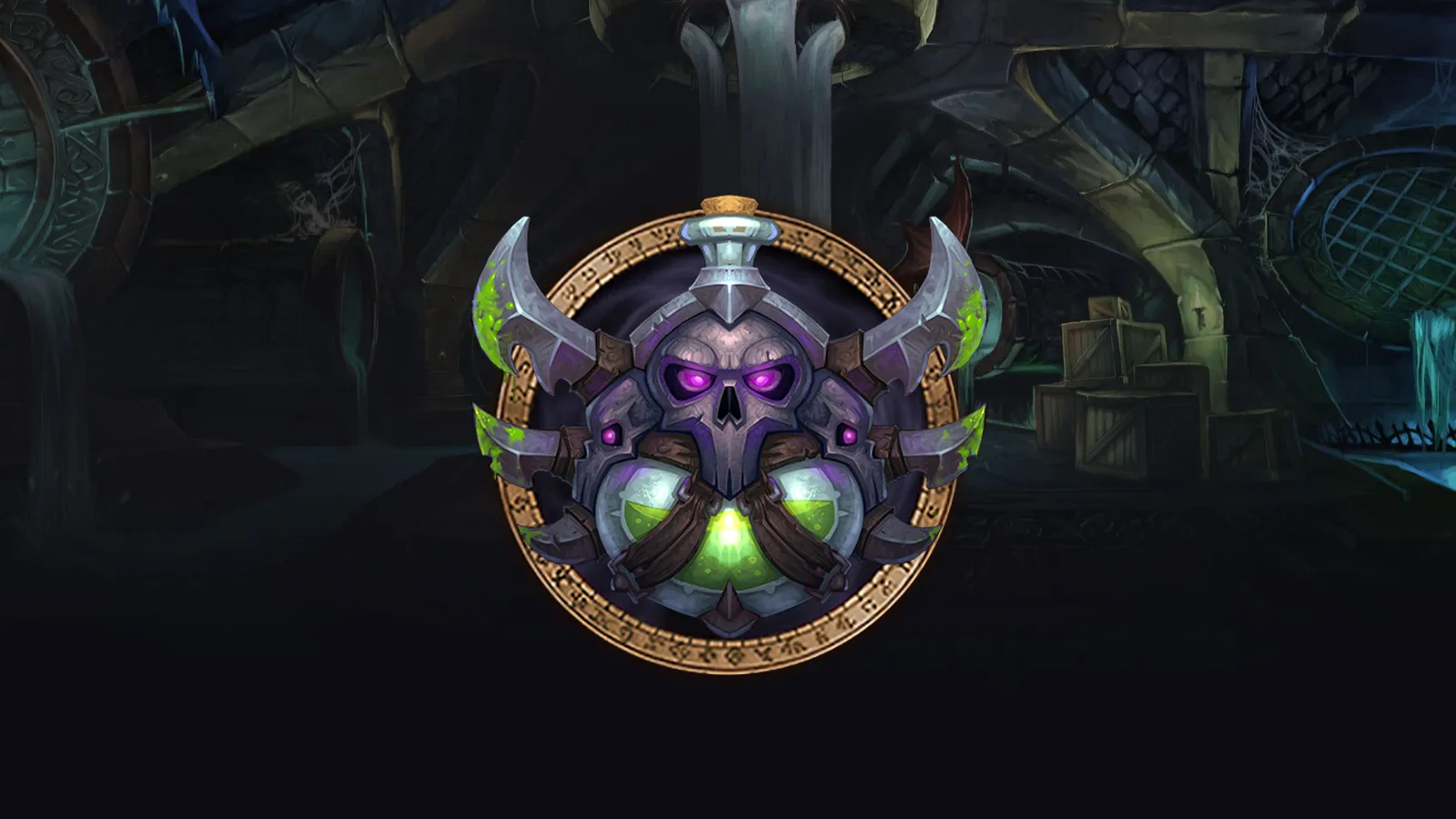 The Rogue class crest from World of Warcraft